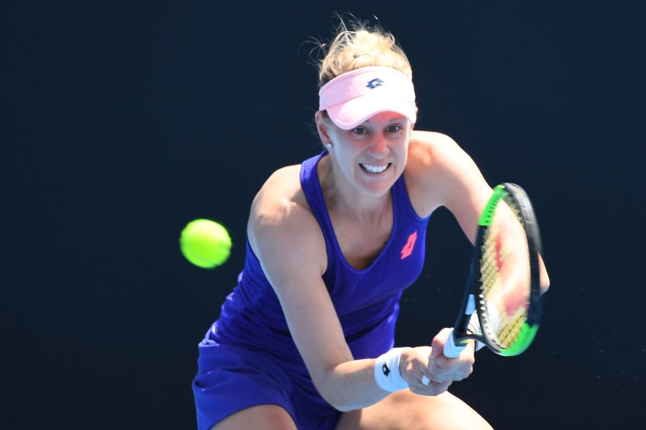 Alison Riske made the third round of the Australian Open Tuesday after beating China's Zhang Shuai 7-6 (9-7) 4-6 6-1. The 26-year-old from Pittsburgh won her second straight grand slam match in Melbourne, having lost the first 10 at major championships in her career.