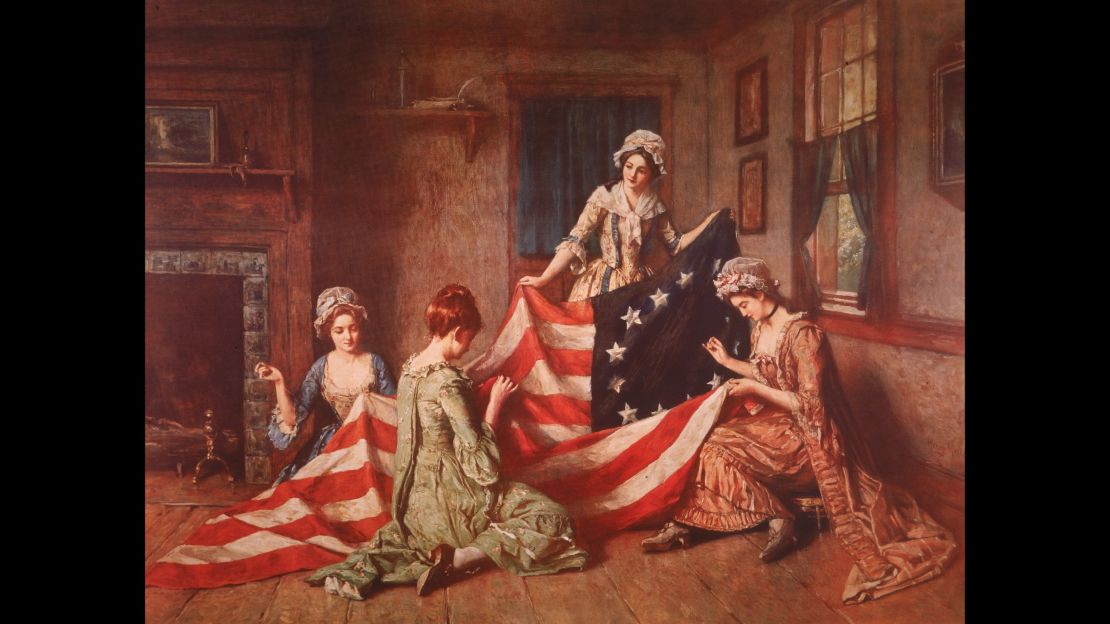 Henry Mosler's "The Birth of the Flag."