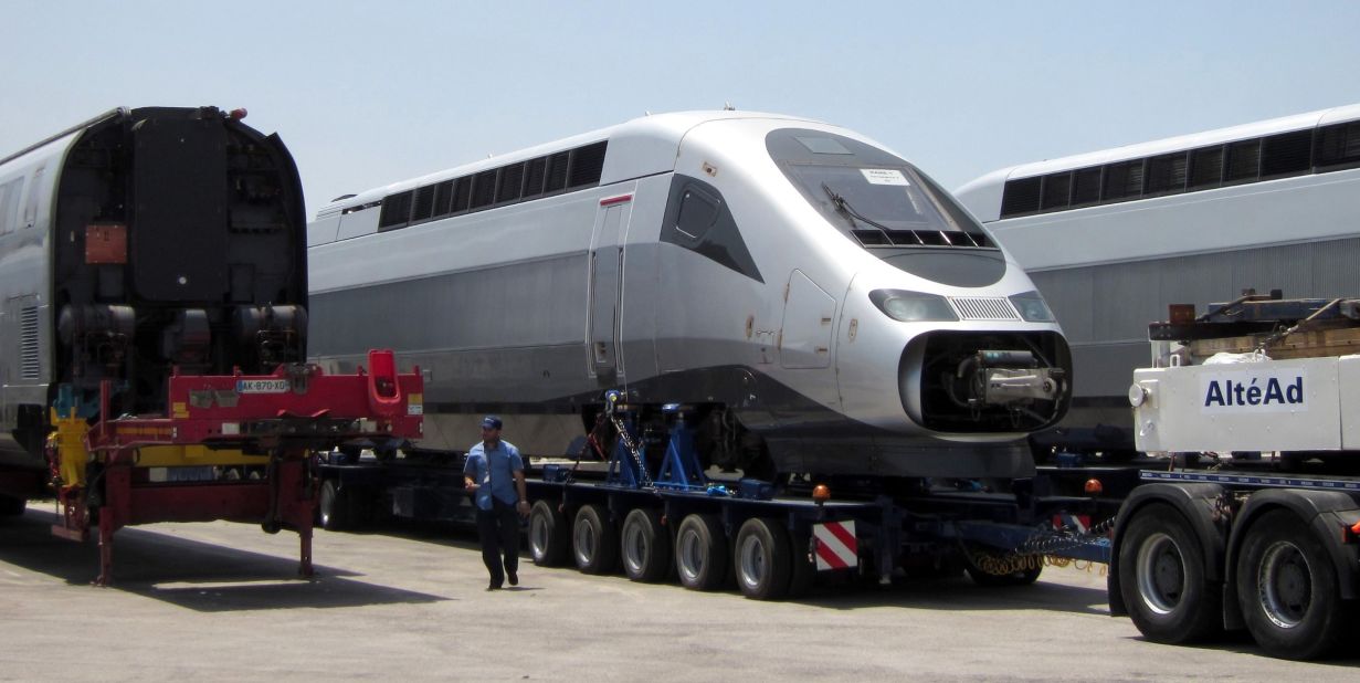 It uses French-made TGV high-speed trains, reaching <a href="https://edition.cnn.com/travel/article/morocco-high-speed-tgv-trains/index.html" target="_blank">speeds of 200 miles (322 kilometers)</a> per hour.