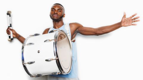 "I'm ready to play my drums and perform with the rest of my brothers." -- Elijah Oshibanjo (junior, tenor drum)