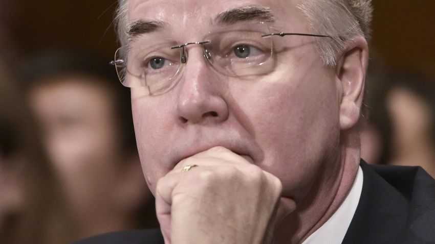 Rep. Tom Price, R-GA, testifies before the Health, Education, Labor, and Pensions Committee on his nomination to be the next health and human services secretary  on Capitol Hill in Washington, DC on January 18, 2017. / AFP / Mandel Ngan        (Photo credit should read MANDEL NGAN/AFP/Getty Images)