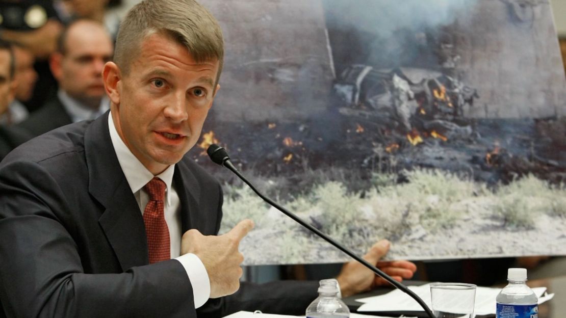 Erik Prince testifying on Capitol Hill