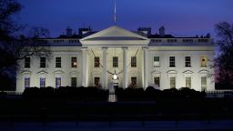 WASHINGTON, DC - DECEMBER 06:  The White House is shown at dusk December 6, 2015 in Washington, DC. U.S. President Barack Obama is scheduled to address the nation this evening from the Oval Office on his plans to battle the threat of terror attacks and defeating ISIL in the wake of last week's attack in San Bernardino, California.  (Photo by Win McNamee/Getty Images)