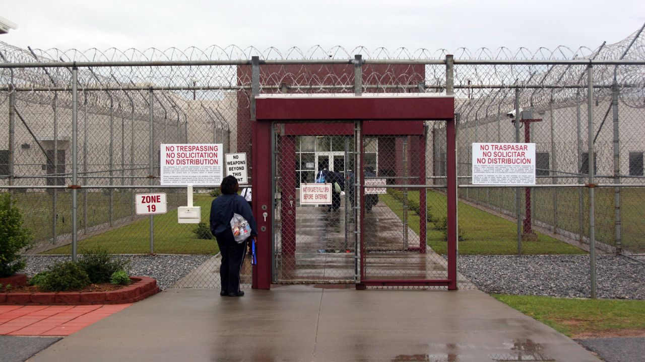The Stewart Immigration Court is located beside a heavily-secured, 1,900-bed detention center.