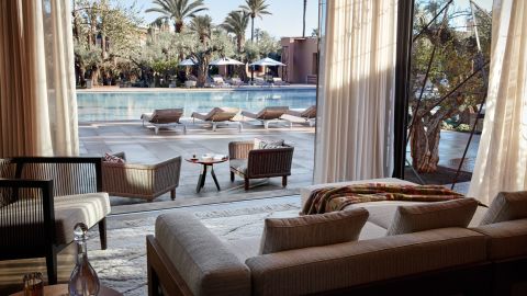 Guests can channel their inner royal at the stunning Royal Mansour Marrakech, which is actually owned by the King of Morocco. The staff-to-guest ratio: 7-to-1.