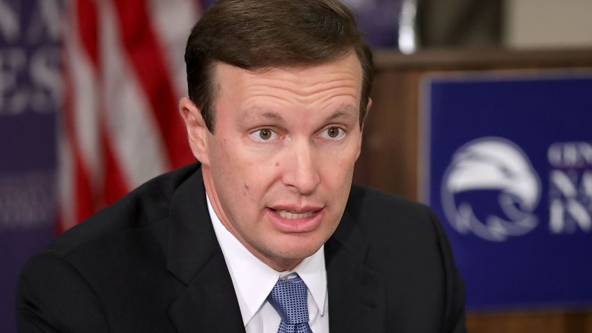 Sen. Chris Murphy (D-CT) participates in a discussion about legislation to halt the sale of some weapons to Saudi Arabia at the Center for the National Interest September 19, 2016 in Washington, DC. 