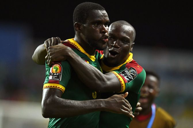 A defender by trade, Michael Ngadeu got the second and urged calm in the Cameroonian ranks. 