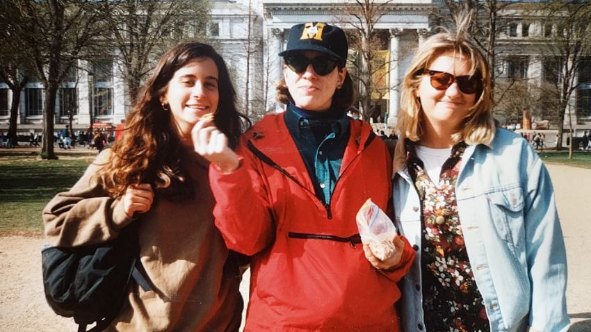 Lisa Levine, Jessica Sisto and Jennifer "Penny" Martinand at the 1992 women's rights march in D.C.
