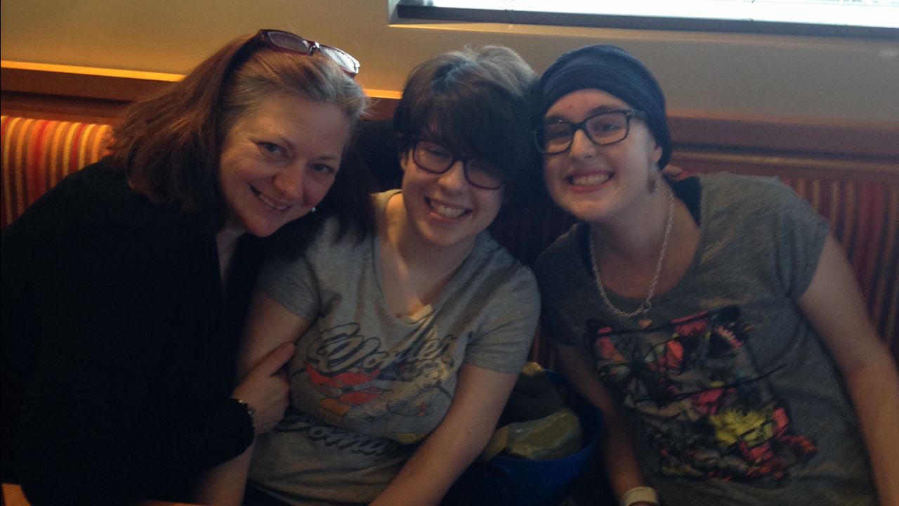 From left, Anne, Gabrielle and Rebecca Schofield.