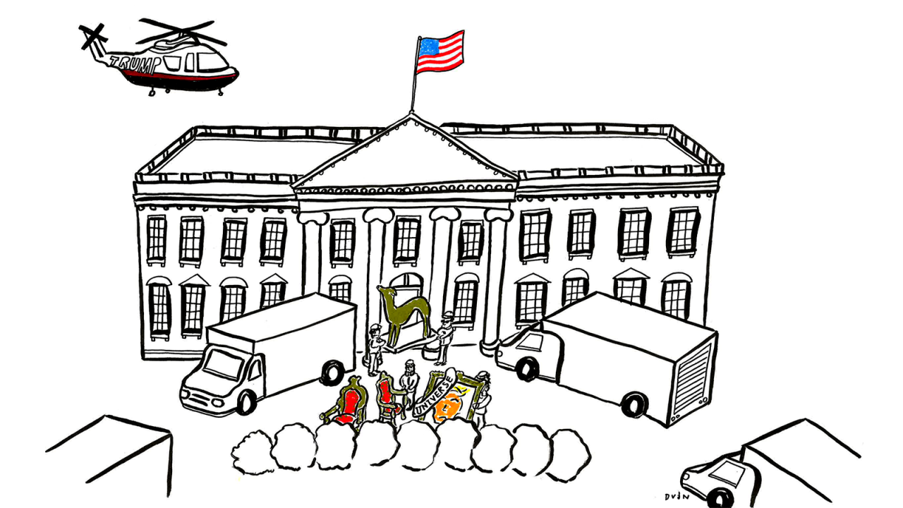 trump white house art illustration 1