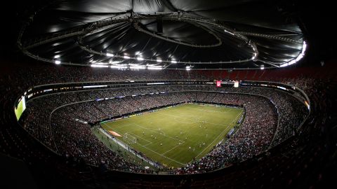 The Georgia Dome hosts soccer's CONCACAF Gold Cup quarterfinal game between Mexico and Trinidad and Tobago in July 2013.