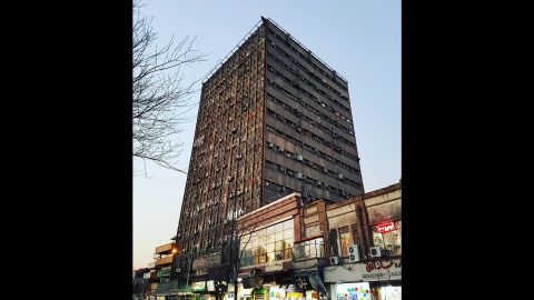 Alistair Esfahanizadeh took a picture of the buildling on January 18, 2017 and posted, "I probably took one of the last picturess of the building standing yesterday before the sunset."