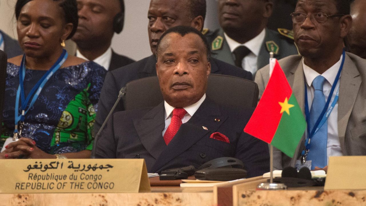 Denis Sassou-Nguesso, president of the Republic of the Congo