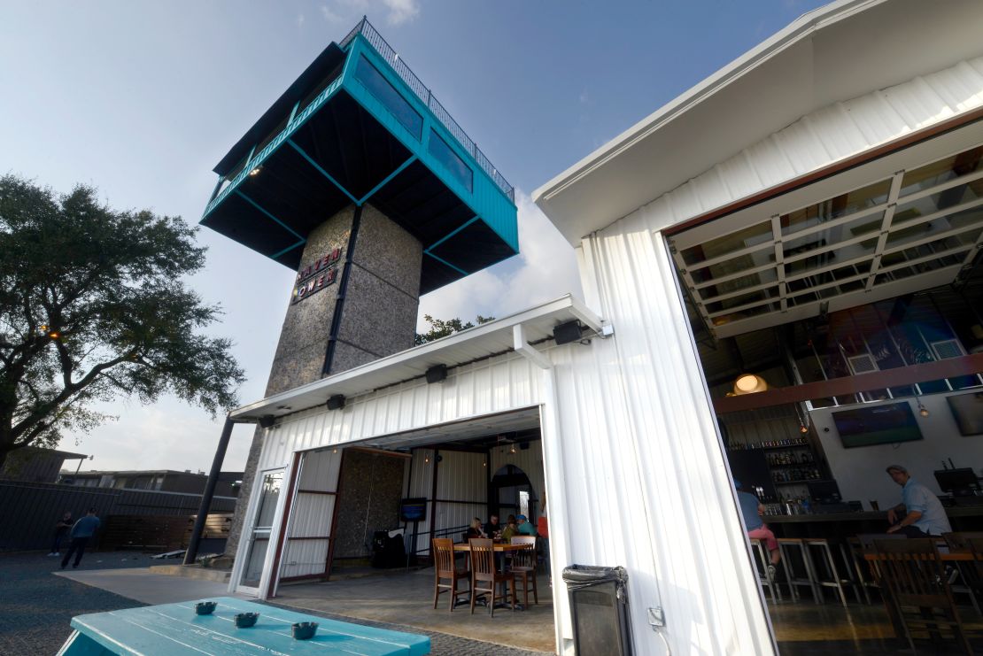 Raven Tower serves up cold brews and great Houston skyline views.