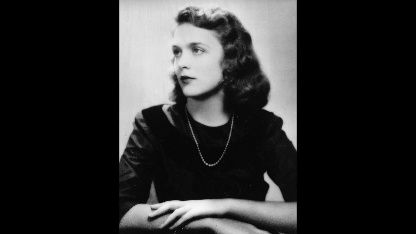 The future first lady poses for a graduation photo in 1943. She graduated from Ashley Hall, a boarding school in Charleston, South Carolina. 