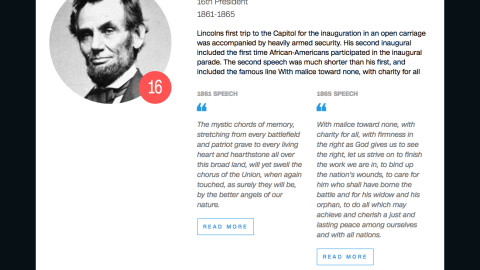 And here's a taste from one of the greats -- both of Lincoln's addresses are highly regarded by historians