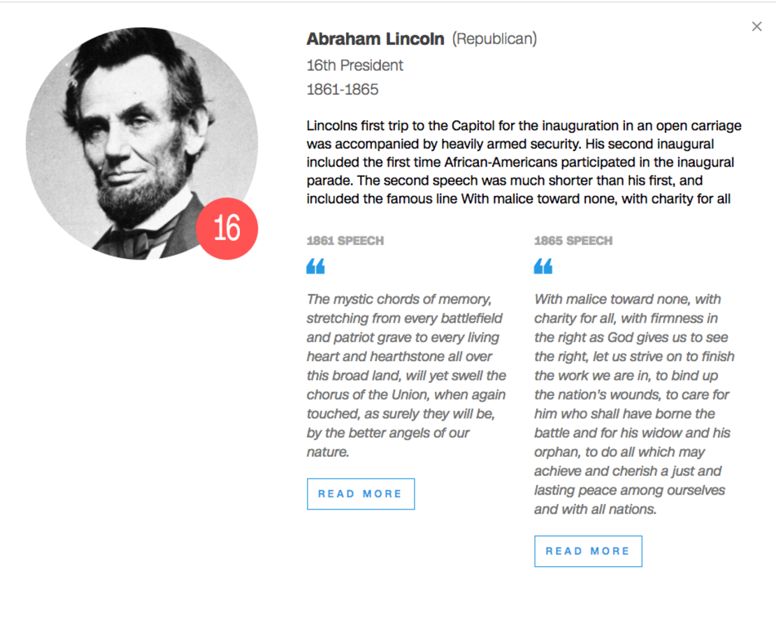 And here's a taste from one of the greats -- both of Lincoln's addresses are highly regarded by historians