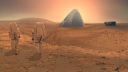 The Space Exploration Architecture and Clouds Architecture Office took home first prize for their "ice House" design in NASA's 2015 3D-Printed Habitat Challenge.
