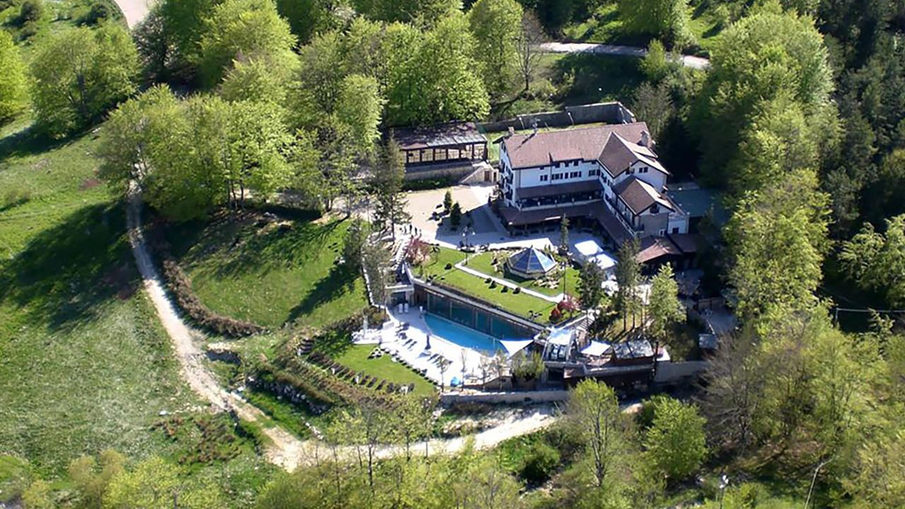 This file photo shows The Hotel Rigopiano, which sits at an altitude of 1,200 meters (nearly 4,000 feet).