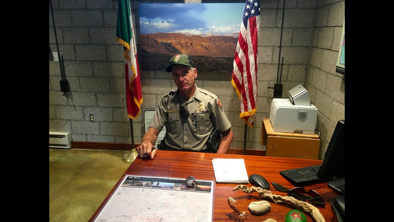 Michael Ryan has worked as a ranger at Big Bend National Park since 1999, and 10 years as a river guide in the region previously. "It's not just one border, it changes depending on where you are," he told CNN.  
