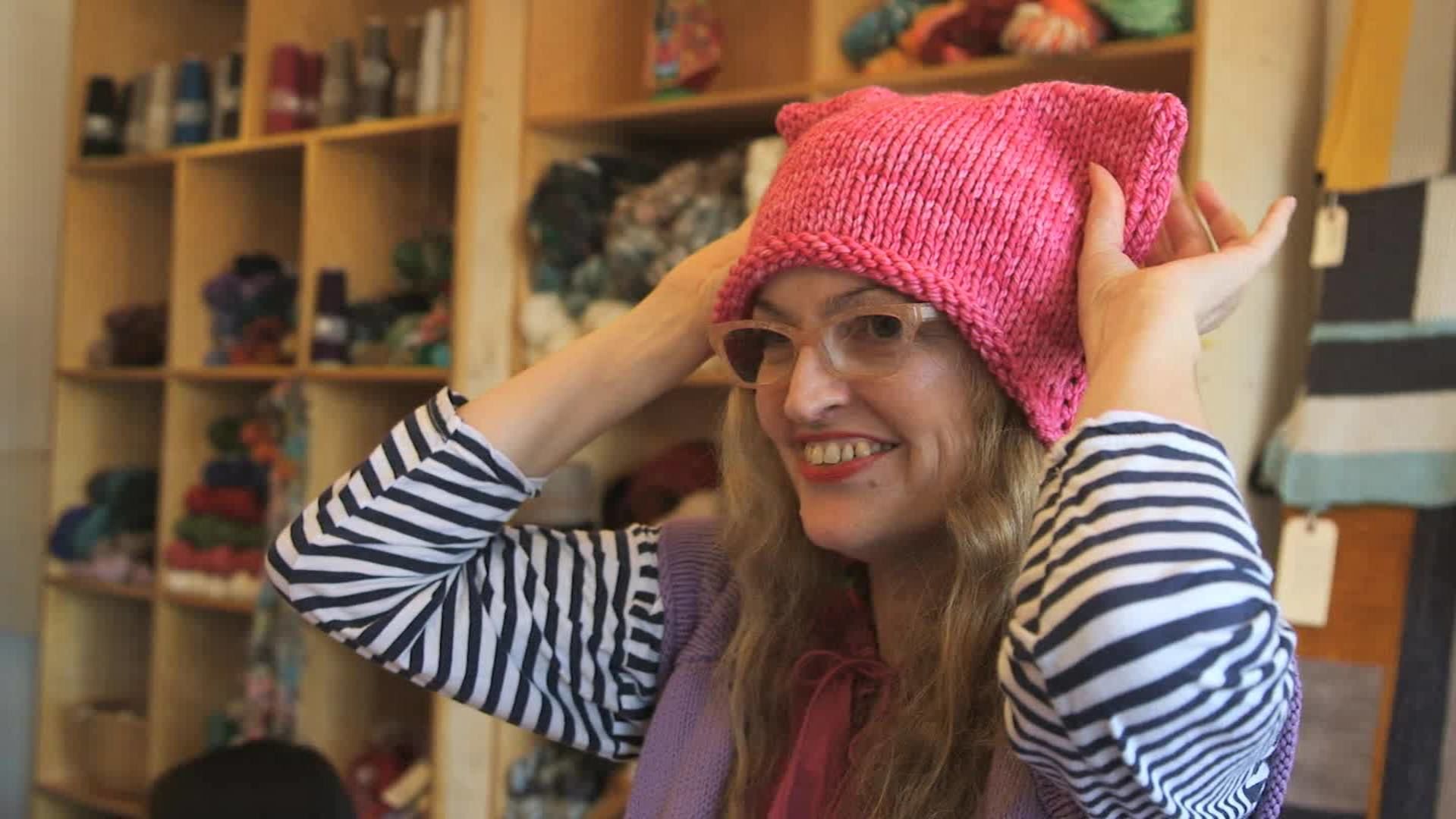 Little Pink Pussy Porn - Pussyhat Project tops off Women's March on Washington | CNN Politics