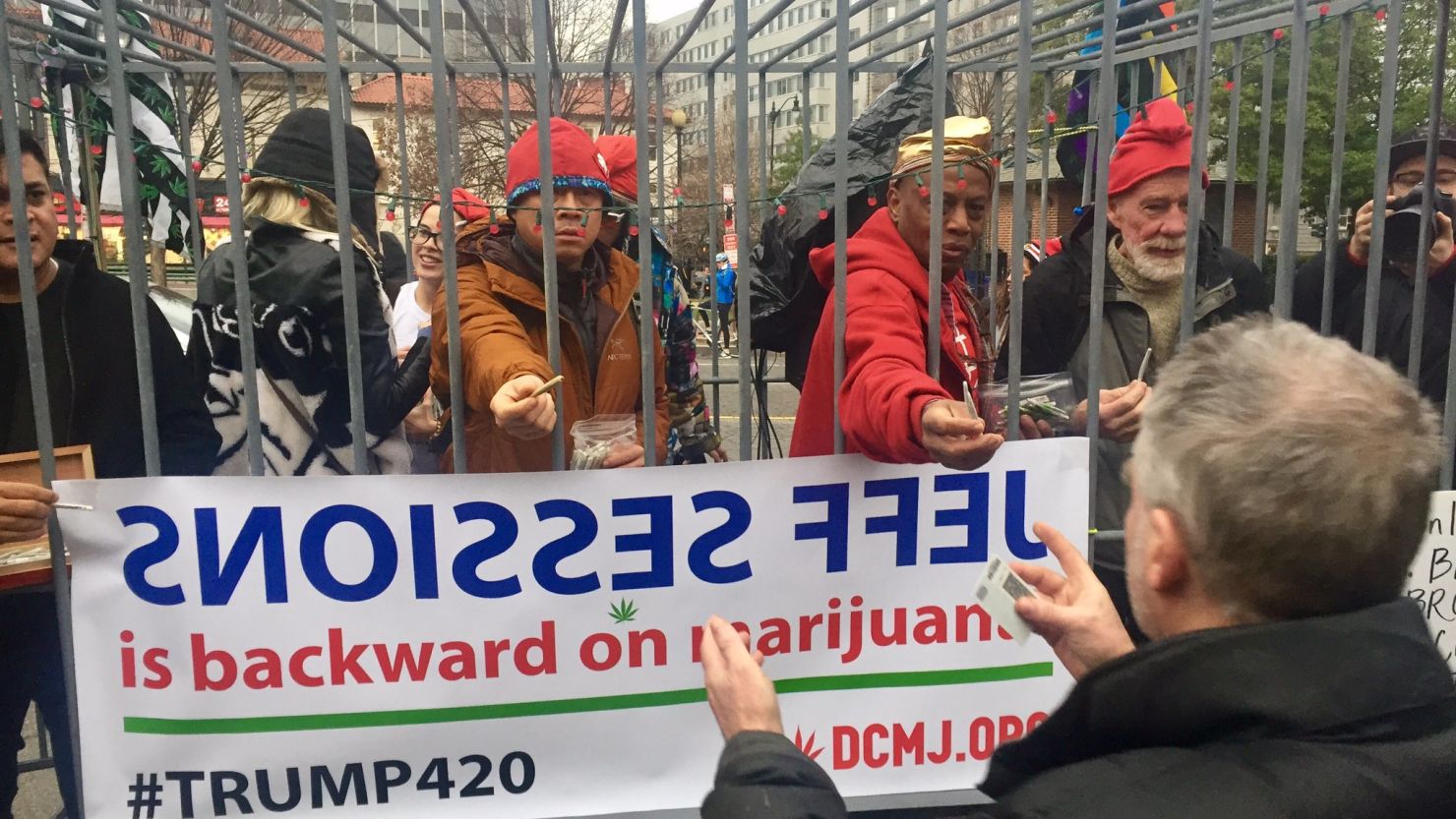 DCMJ is handing out 4,200 joints on Dupont Circle but reminds people it's illegal to light up on the National Mall.