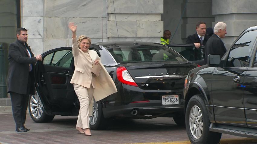 hillary clinton arrives inauguration vo _00001106.jpg