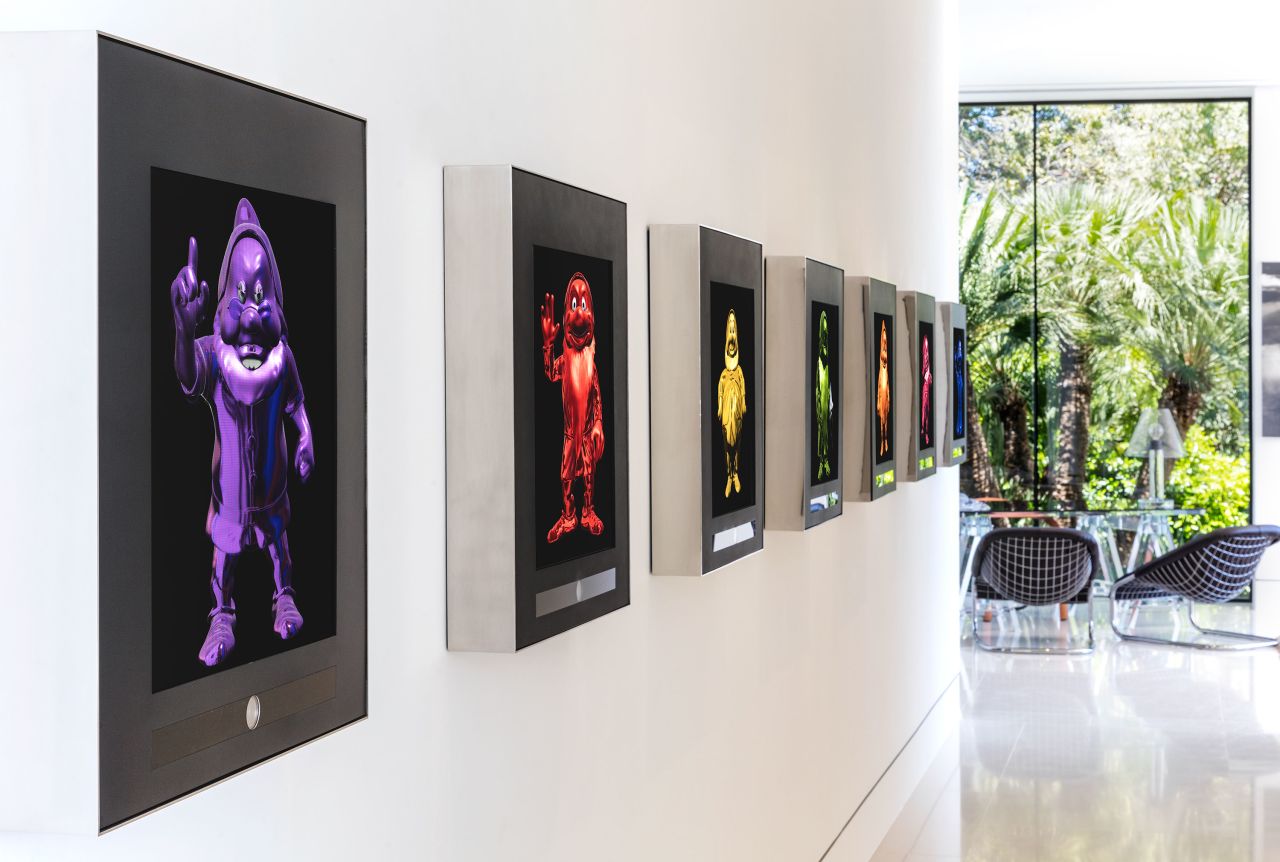 The house also features over 100 artworks.