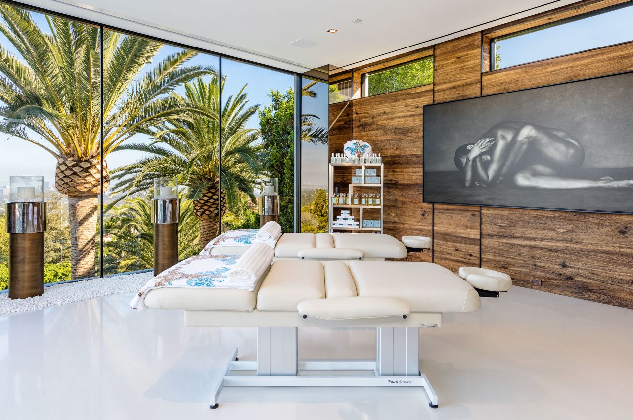 The house, which offers a 270-degree view of its surroundings, is also fitted with a home spa.