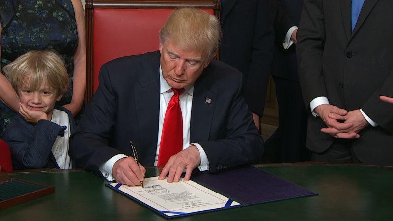 President Donald Trump Signs First Bill Into Law | CNN Politics