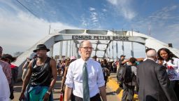 Selma, Alabama, 50th anniversary of Bloody Sunday, Secretary Perez Crossing the Edmund Parrish Bridge with thousands of other participants in the Selma 50th celebration
