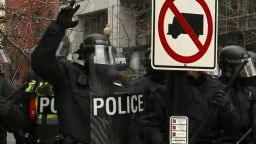 inauguration protests police