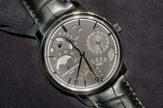 "This incredible 45mm wristwatch <a href="index.php?page=&url=https%3A%2F%2Fwww.hodinkee.com%2Farticles%2Fvacheron-constantin-les-cabinotiers-celestia-astronomical-grand-complication-introducing" target="_blank" target="_blank">holds</a> 23 complications, and is arguably the most precise and detailed calendar and astronomy wristwatch in the world. What's more, it's actually wearable! This is a marked shift away from complications for complications sake, and tells everyone else the wearability is a must." -- Benjamin Clymer