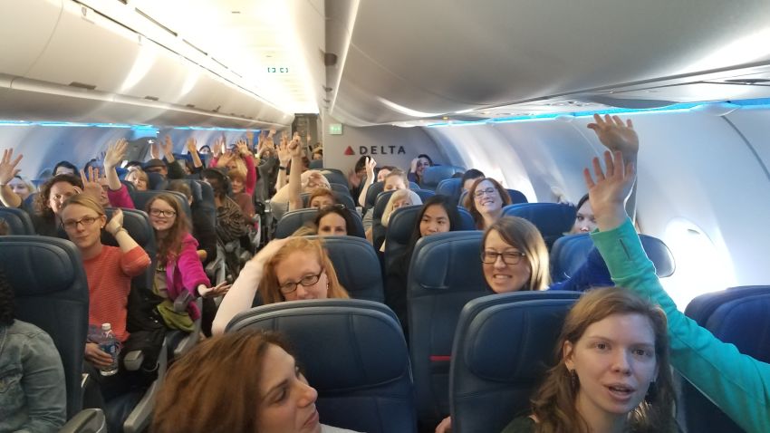 Womens march passengers