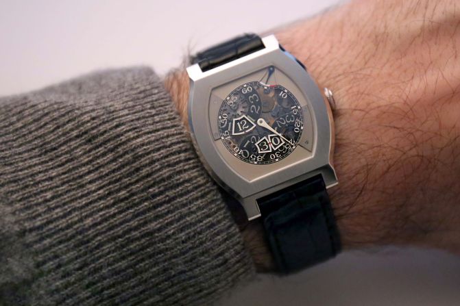 "Technically this one wasn't part of SIHH, but it was unveiled in Geneva this week. <a target="_blank" target="_blank">This</a> is the world's first watch to show the seconds with a mechanical, digital-style display that jumps instantly from one second to the next. The high contrast between the contemporary time display and very retro case shape sets it apart, and the whole thing works surprisingly well." -- Arthur Touchot