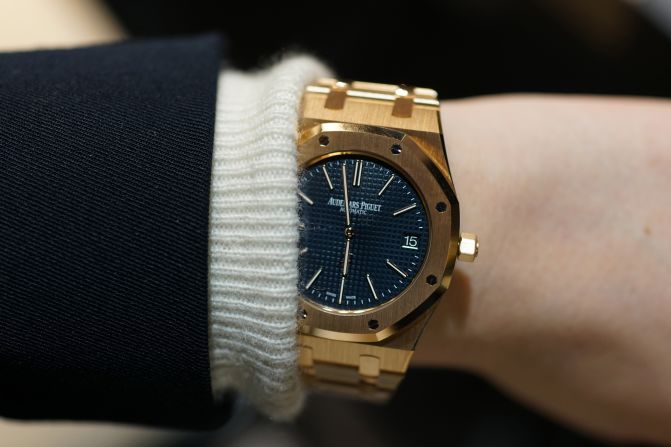 "The so-called <a target="_blank" target="_blank">Royal Oak Jumbo</a> is one of those watches that will never go out of style and will always retain icon status. The new version comes in yellow gold with either a gold or blue dial, essentially bringing back a classic watch that's been out of production for decades." -- Cara Barrett