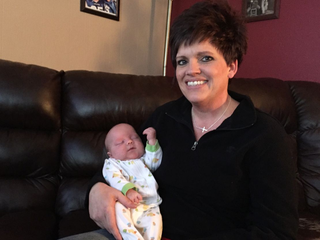 Trish Keys, with 3-month-old Deacon, is fighting to untangle how she ended up with a $104,000 medical bill for her son, who was born two months early. 