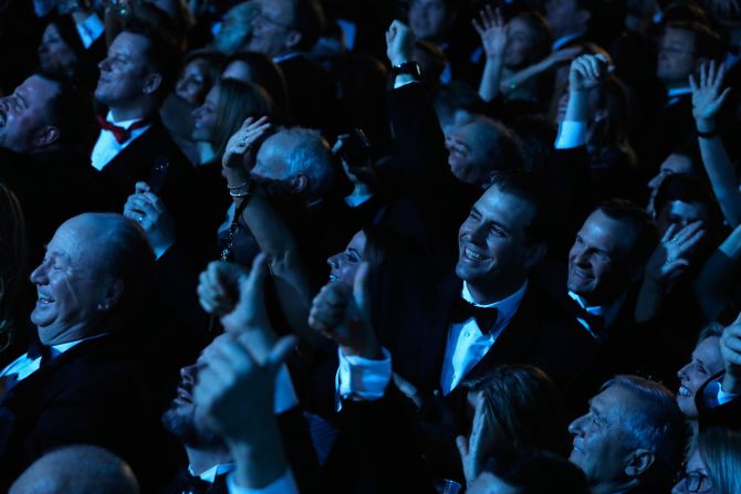 Guests attend the Freedom Inaugural Ball at the Washington Convention Center.