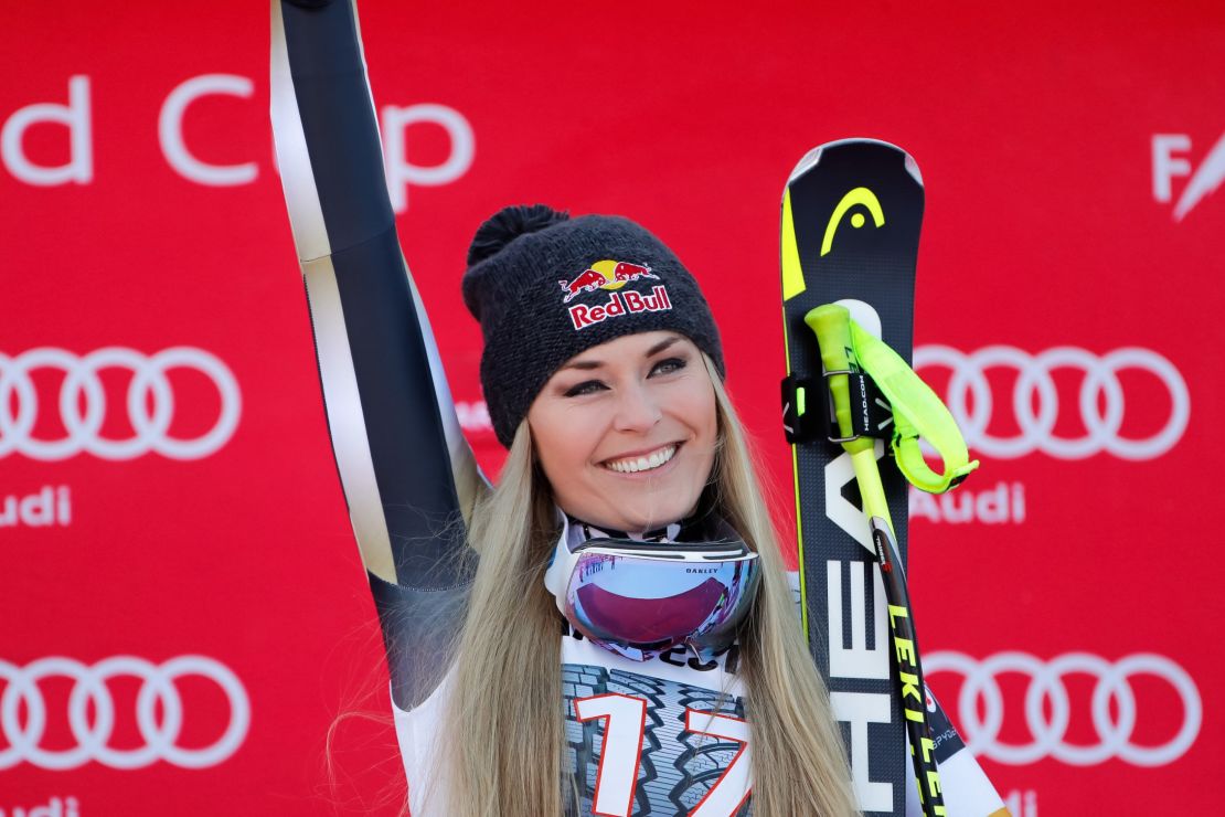 Lindsey Vonn won her 77th World Cup title in Garmisch last month.