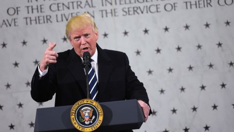 Trump speaks at CIA headquarters 