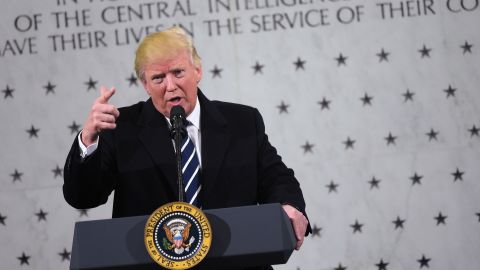 Trump speaks at CIA headquarters