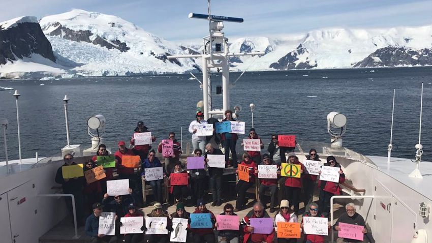 women's march antartica