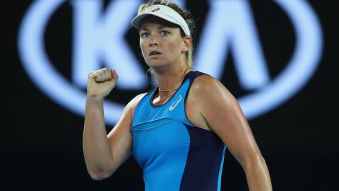 CoCo Vandeweghe played the match of her life to knock out top seed and defending champion Angelique Kerber of Germany.