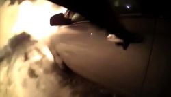 woman rescued burning car spokane
