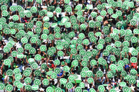 Chapecoense's fans turned out in force for the friendly with Palmeiras ahead of the season. The team, and its Cinderella story, was popular last season before the crash. Now Melo says he thinks the club are everyone's second team. "We feel that support," he said. "I'm pretty sure we're going to play at home in any game this season."