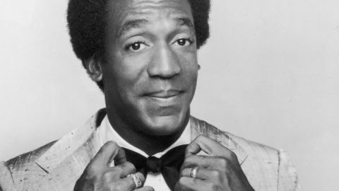 Bill Cosby adjusts his bow tie in a promotional portrait from 1969.