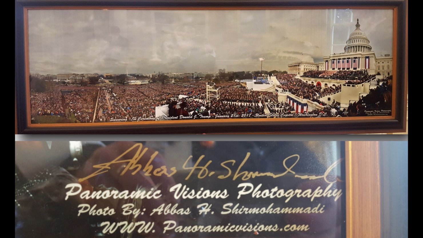 trump inauguration photo mistake