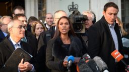 LONDON, ENGLAND - JANUARY 24:  Lead claimant Gina Miller speaking outside the Supreme Court on Tuesday.