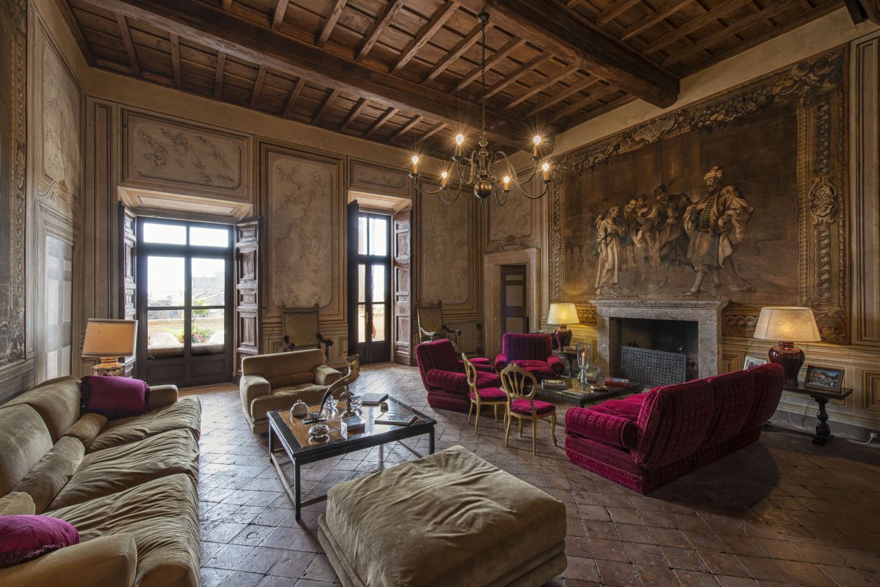 The Residenza Principi Ruspoli Cerveteri was built to defend the Vatican in the 1500s. Suites at this palazzo are available individually or the entire residence can be rented.