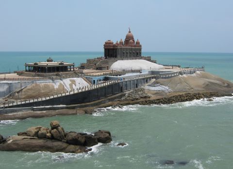 <strong>Kanyakumari, Tamil Nadu: </strong> Picturesque Kanyakumari -- formerly known as Cape Comorin -- sits at the tip of the Indian mainland in the far south. It's home to the Vivekananda Rock Memorial, located offshore on a small rocky island and dedicated to Swami Vivekananda, a holy saint. 